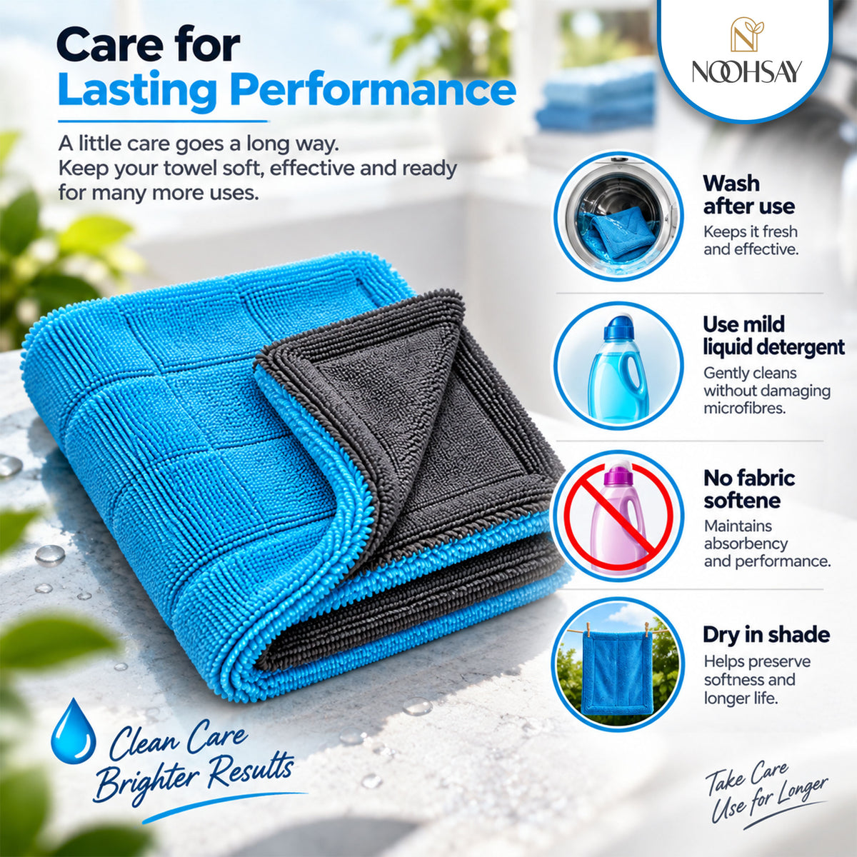 Twisted-Loop Car Drying Towel