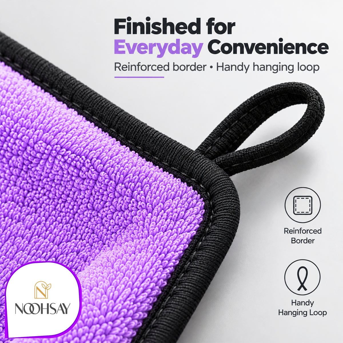 Dual-Sided Microfibre Car Cleaning Towel - 40 × 60 cm