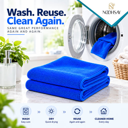 Loop-Cut Microfibre Cleaning Towels
