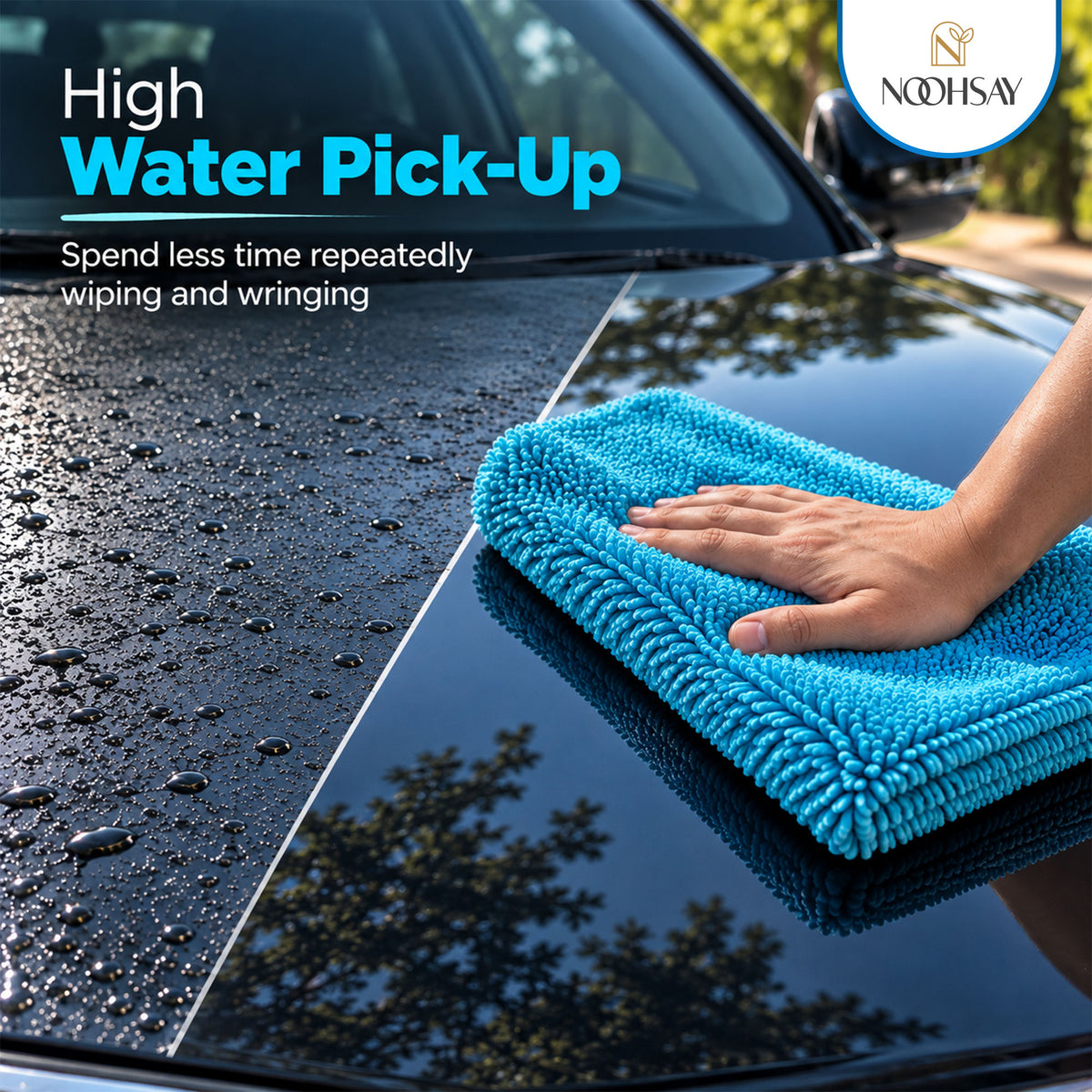 Twisted-Loop Car Drying Towel