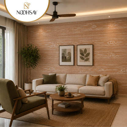 Light Oak Wood Grain Wallpaper, 45 cm x 10 m Roll