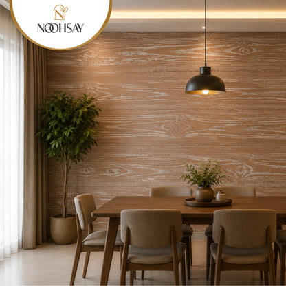 Light Oak Wood Grain Wallpaper, 45 cm x 10 m Roll
